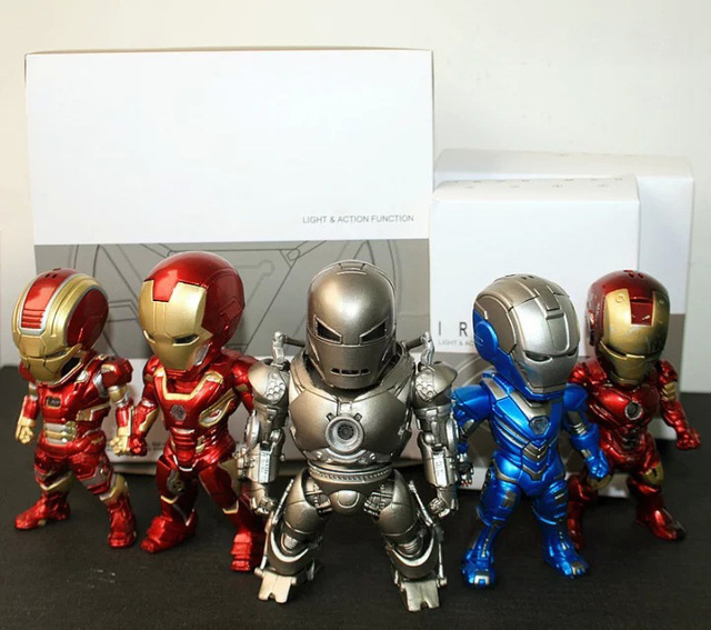Figurka akcji Iron Man Avengers Disney - zabawka dla dzieci wojna bez granic, luminescencyjna figurka superbohatera - Wianko - 4