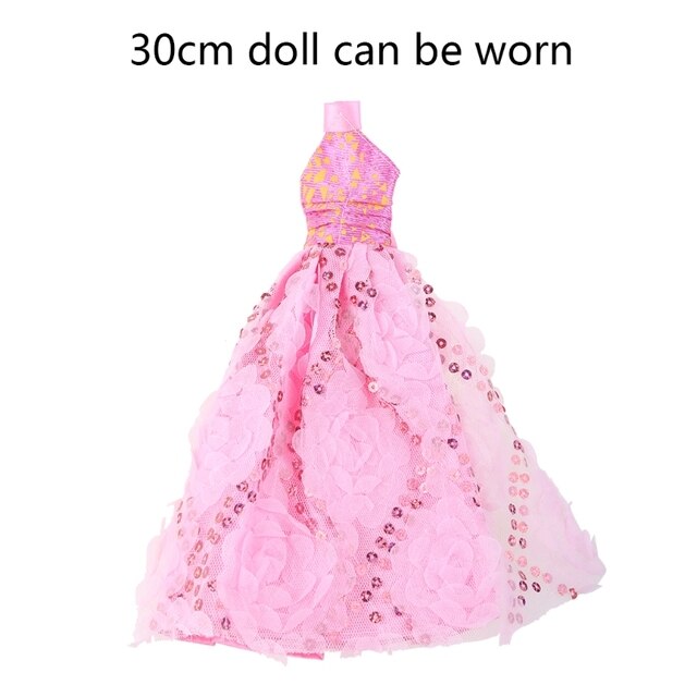 Domek dla lalek Księżniczka - piękny element ubioru, modna suknia, zabawka dla dziewczynek, 30cm lalka - Wianko - 6
