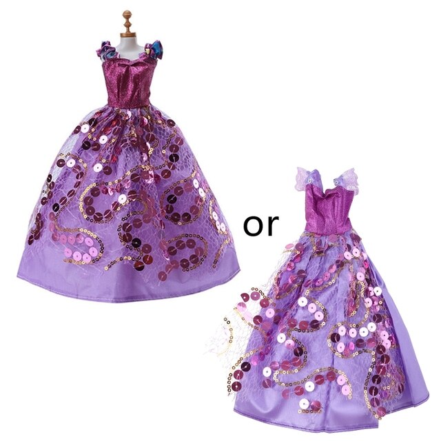 Domek dla lalek Księżniczka - piękny element ubioru, modna suknia, zabawka dla dziewczynek, 30cm lalka - Wianko - 1