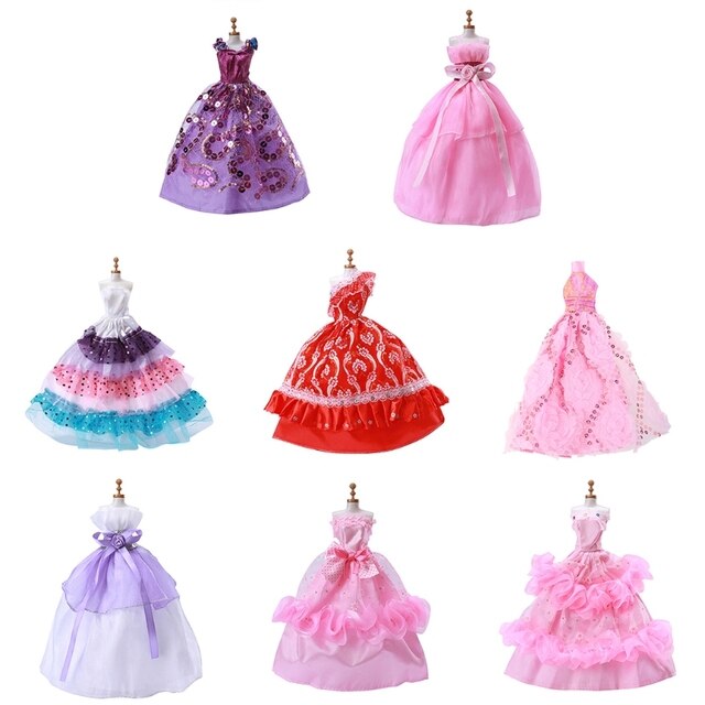 Domek dla lalek Księżniczka - piękny element ubioru, modna suknia, zabawka dla dziewczynek, 30cm lalka - Wianko - 3