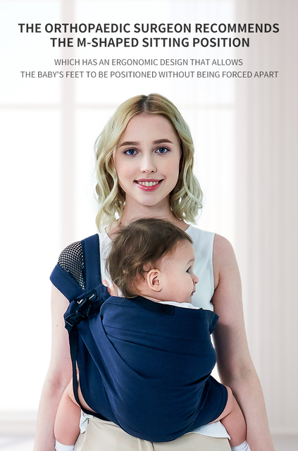 Ergonomiczna wielofunkcyjna chusta do noszenia niemowląt Wrap – idealna dla noworodków, pasek do spania Babyback 2021New - Wianko - 2