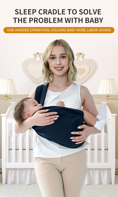 Ergonomiczna wielofunkcyjna chusta do noszenia niemowląt Wrap – idealna dla noworodków, pasek do spania Babyback 2021New - Wianko - 1