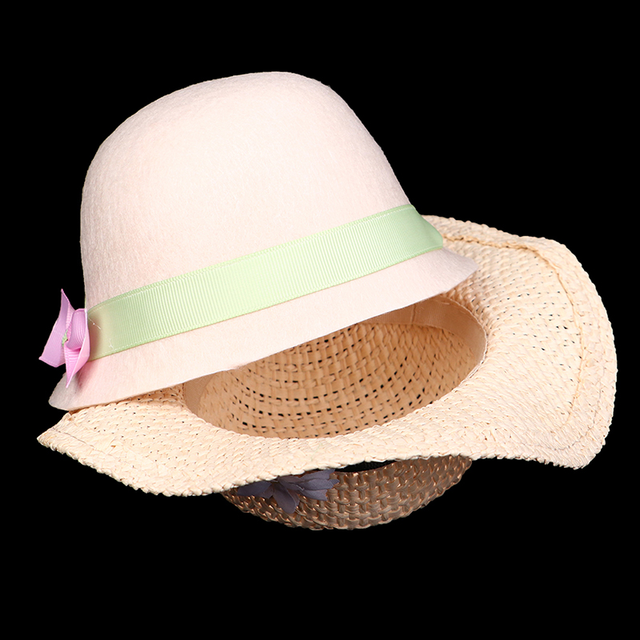 Lalki dziewczynki 18 Cal z kapeluszem słomkowym na lato - pasują do lalki chłopca 43cm, z łukiem - prezentowa stylizacja na lato - Wianko - 4