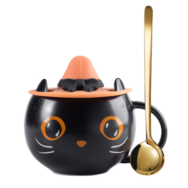 Filiżanka kawy z czarnym kotem - personalizowana edycja limitowana - Wianko - 9