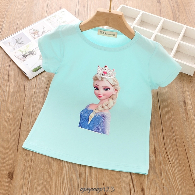 Koszulka dziecięca Disney Frozen Elsa - krótki rękaw, długi rękaw - bawełniana - Wianko - 13