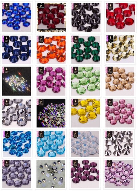 Kamienie kryształowe Sparkle z mieszanką 1440 sztuk o różnych rozmiarach SS6-SS20 bez poprawek, idealne do rzemiosła - Wianko - 6