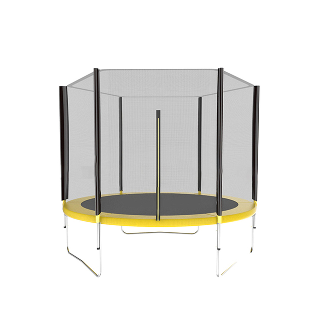 Duża kryta trampolina ochronna z siatką dla dzieci i dorosłych - skoki na odkrytych ćwiczeniach łóżkowych - Wianko - 4