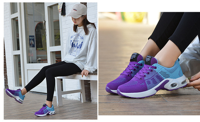 CINESDD damskie buty do biegania sportowe, wygodne i wentylowane, rozmiar 36-42, gumowa podeszwa - Wianko - 27