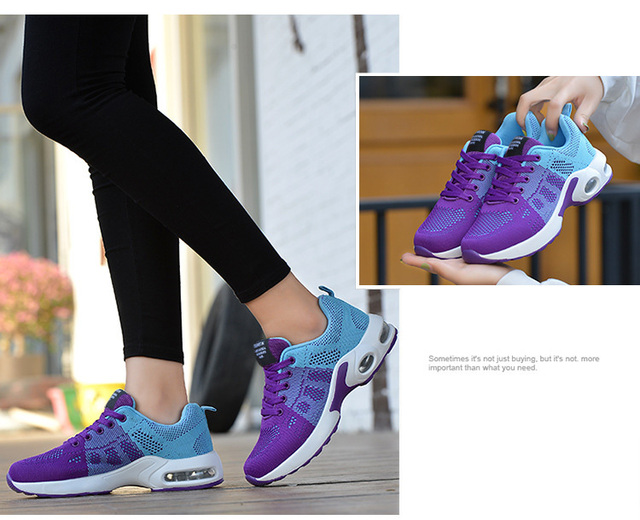 CINESDD damskie buty do biegania sportowe, wygodne i wentylowane, rozmiar 36-42, gumowa podeszwa - Wianko - 26