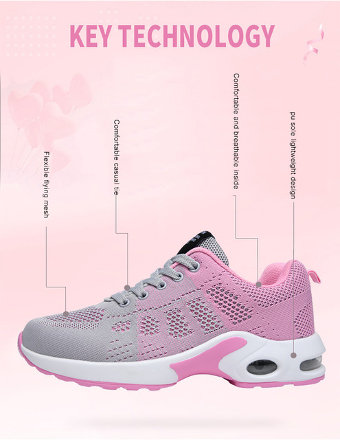 CINESDD damskie buty do biegania sportowe, wygodne i wentylowane, rozmiar 36-42, gumowa podeszwa - Wianko - 8