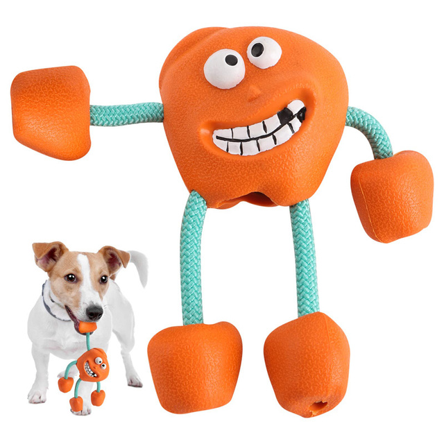 Gumowa lecznicza zabawka Benepaw dla psa - skrzypiąca, nietoksyczna, interaktywna dla szczeniąt i małych/średnich psów - Wianko - 4