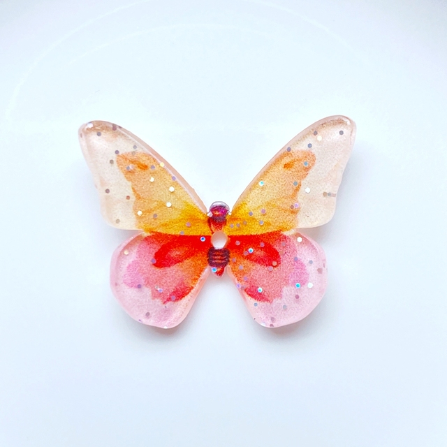 Figurka motyla 3D z żywicy - 10 sztuk, mieszane kolory, do księgi gości, DIY akcesoria - Wianko - 7
