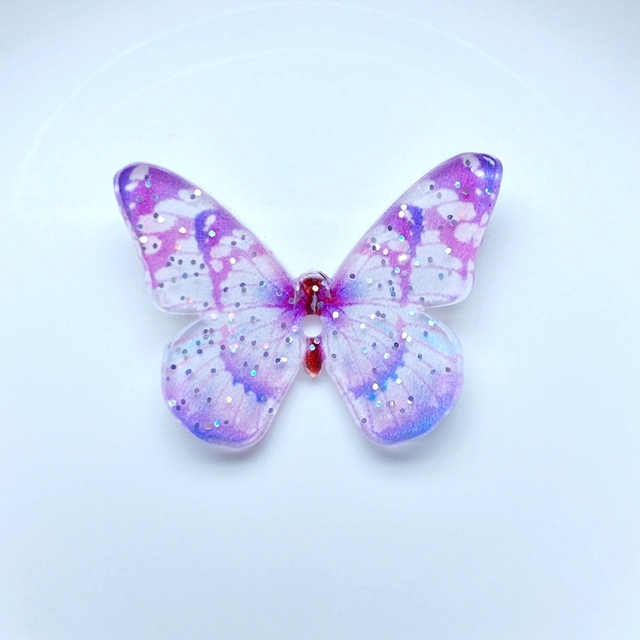 Figurka motyla 3D z żywicy - 10 sztuk, mieszane kolory, do księgi gości, DIY akcesoria - Wianko - 8