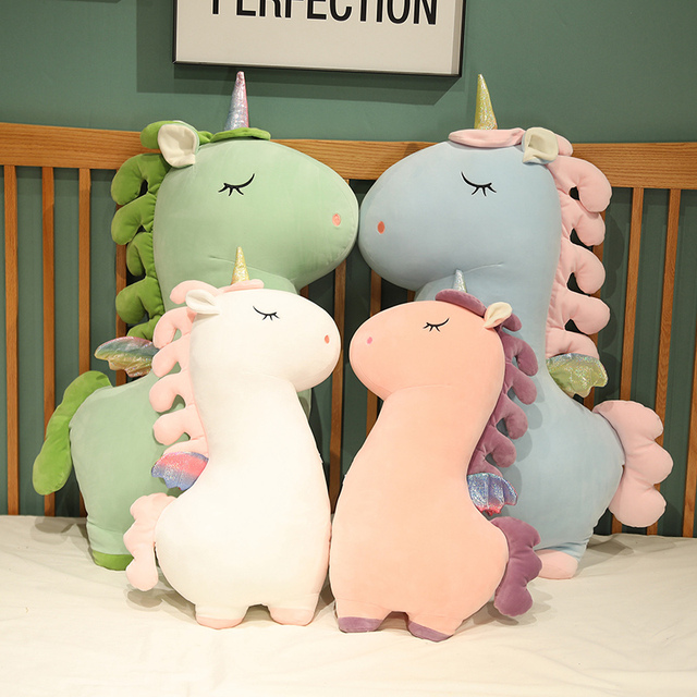 Pluszowy jednorożec Kawaii - miękka poduszka dla dzieci - prezent urodzinowy - zwierzęta pluszowe - Wianko - 2
