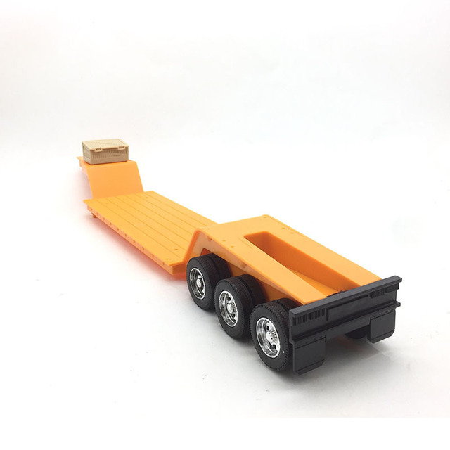 Model zabawkowy ciężarówki z przyczepą, skala 1:32, 45cm - modyfikowana scena transportu samochodowego - Wianko - 3