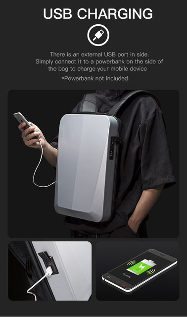 BANGE plecak wielofunkcyjny z pojemnością na laptopa i wodoodpornym materiałem - Wianko - 14