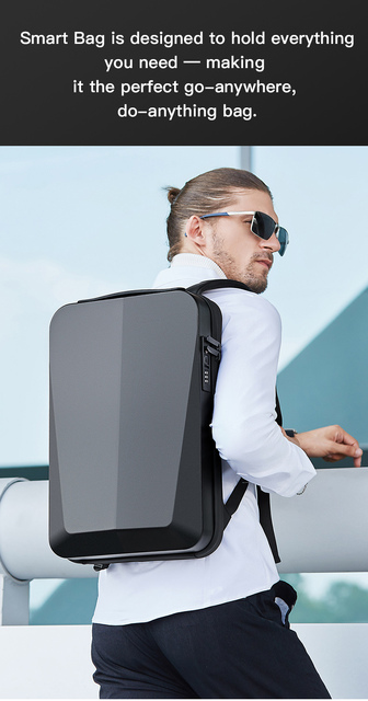 BANGE plecak wielofunkcyjny z pojemnością na laptopa i wodoodpornym materiałem - Wianko - 5