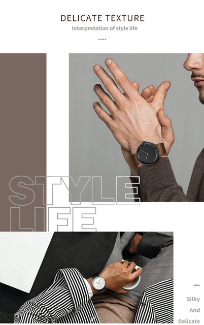 Zegarek męski YAZOLE - nowoczesny, prosty, kwarcowy, skórzany, wodoodporny - Reloj Hombre 2021 - Wianko - 3
