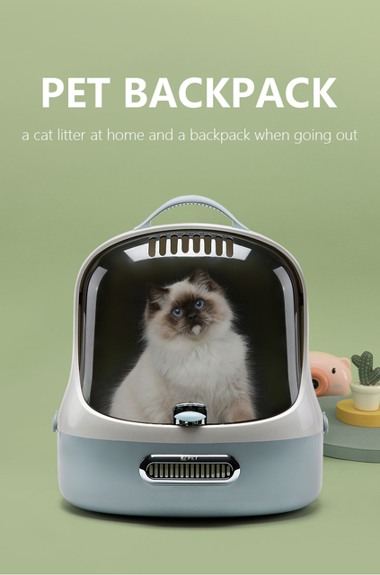 Plecak Kot Domowy do Przenoszenia Przezroczystych Torb Podróżnych dla Psa - Luksusowy Transporter dla Małych Zwierząt - Puppy Kitten Space Bag - Wianko - 1