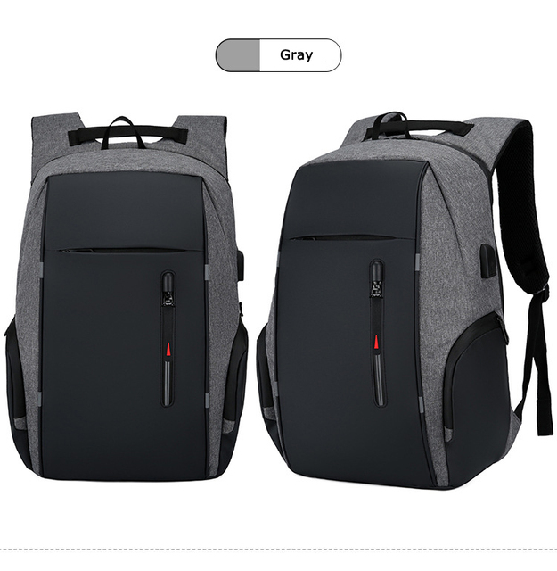 Mężczyźni i kobiety - wodoodporny plecak szkolny Mochila z zabezpieczeniem przeciw kradzieży dla laptopa 15.6-17 Cal z portem USB - Wianko - 34