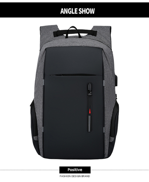 Mężczyźni i kobiety - wodoodporny plecak szkolny Mochila z zabezpieczeniem przeciw kradzieży dla laptopa 15.6-17 Cal z portem USB - Wianko - 35