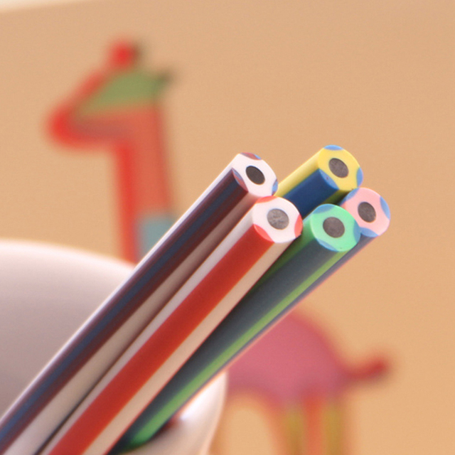 Kolorowe paski, miękkie elastyczne ołówek z gumką, idealne jako drobne upominki, zabawki dla dzieci i studentów, nowość w kategorii artykułów papierniczych - Wianko - 7