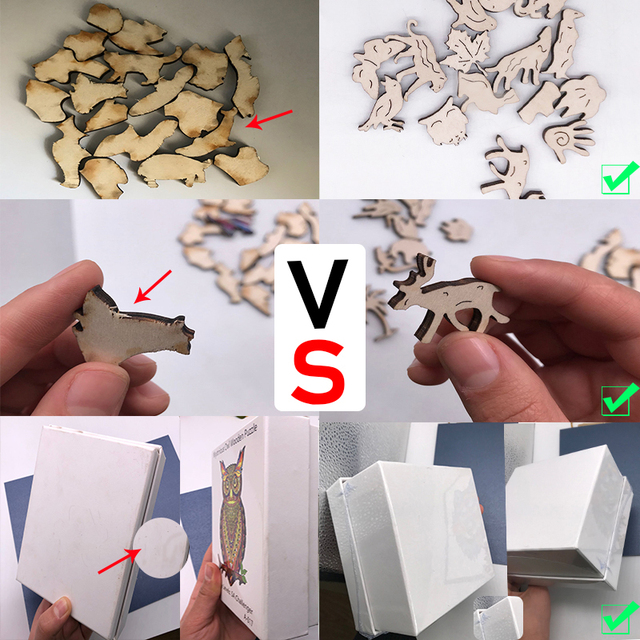 Zestaw drewnianych puzzli w kształcie zwierząt - interaktywna gra i zabawa dla dorosłych i dzieci - Wianko - 2
