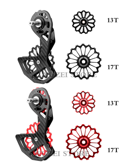 Ceramiczna przerzutka tylna 17T do rowerów szosowych Shimano Ultegra R8000/SRAM Force RED - Wianko - 9