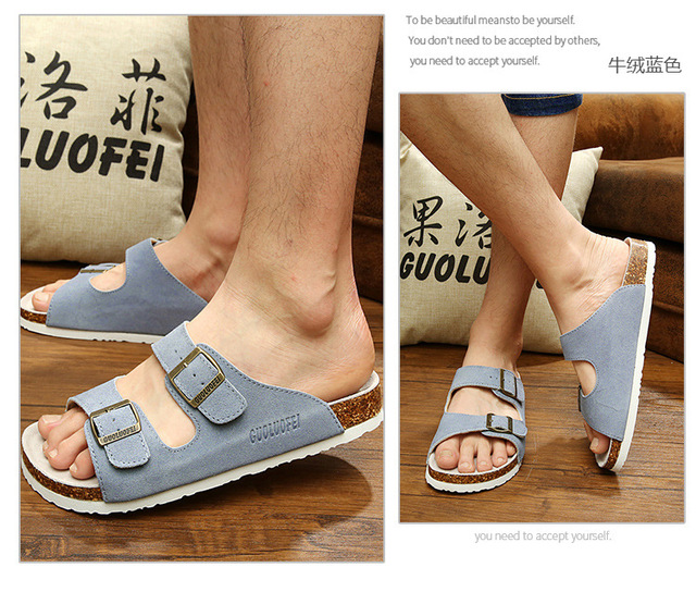 Klasyczne sandały dla kobiet 2021 z dwiema klamrami, wykonane z wysokiej jakości krowiej zamszowej skóry - niskie obcasy - Wianko - 7