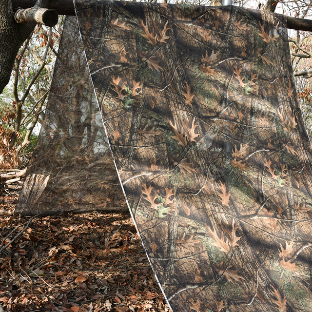 Wojskowy kamuflaż - siateczkowa tkanina przeciwsłoneczna do schronienia, kamuflaż ogrodowy, dekoracja, camping i polowanie - Wianko - 6