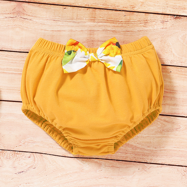 Zestaw ubranek dla noworodka - kamizelka bez rękawów + spodenki stroje słonecznika z kwiatowym wzorem dla dziewczynki - 2020 lato - Wianko - 14