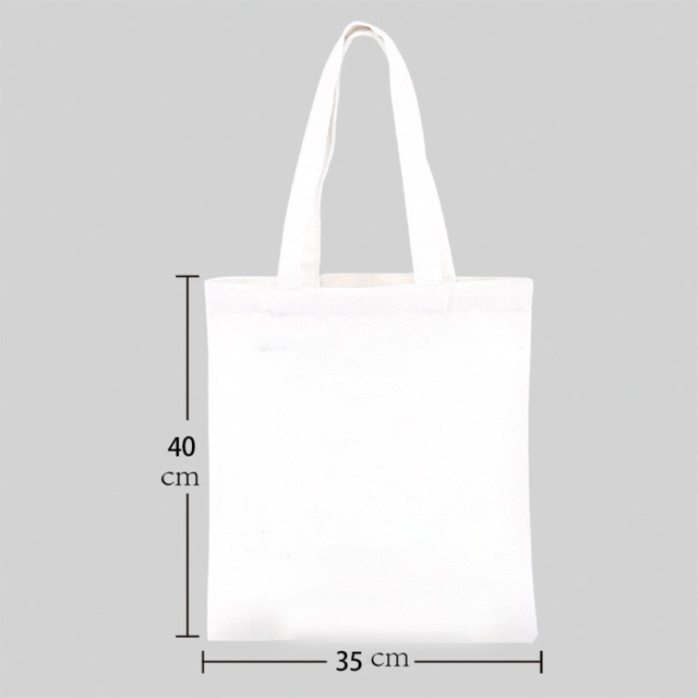 Płócienna torba damska na zakupy, na ramię, składana, wielokrotnego użytku, artykuły spożywcze, ekologiczna - Wianko - 1