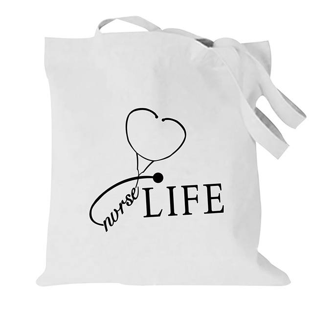Płócienna torba damska na zakupy, na ramię, składana, wielokrotnego użytku, artykuły spożywcze, ekologiczna - Wianko - 10