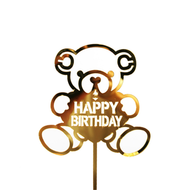Dekoracja urodzinowa - złoty brokatowy cylinder do dekoracji ciasta DIY - Wianko - 12