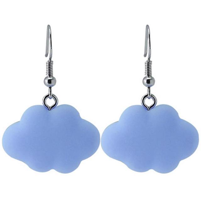 Kolczyki wiszące z motywem chmur, modny prezent dla dziewczyny - Wianko - 4