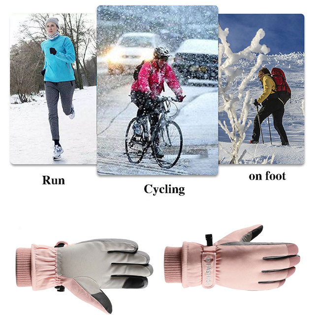 Rękawiczki narciarskie damske do ekranu dotykowego, termiczne, wodoodporne - Wianko - 3