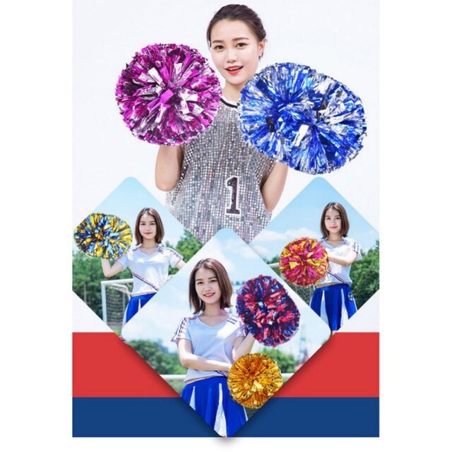 Pompony cheerleaderek - dekoracyjne elementy klubowe na zawody sportowe, mecze i wakacje - Wianko - 3