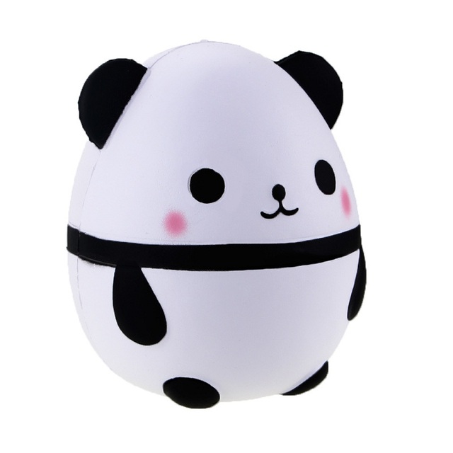 Panda niedźwiedź jajko Squishy śliczna zabawka antystresowa miękka rozciągliwa 12*8CM - Wianko - 2