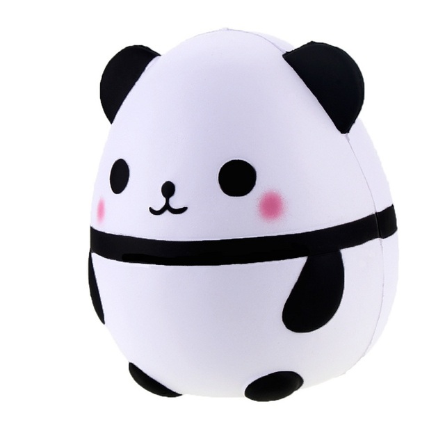 Panda niedźwiedź jajko Squishy śliczna zabawka antystresowa miękka rozciągliwa 12*8CM - Wianko - 3