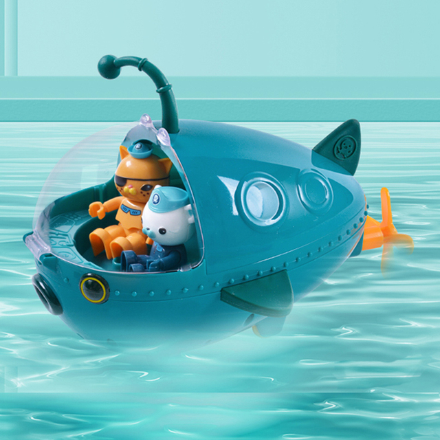 Dziecięca zabawka kąpielowa - łódź piracka z kotem - Wianko - 9