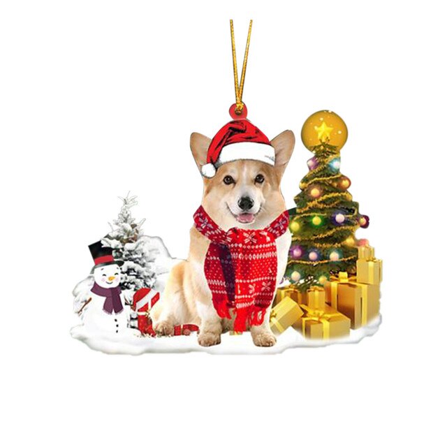 Zawieszka na choinkę dla psów - dekoracyjna ozdoba bałwanek, Nowy Rok 2022 - Wianko - 9
