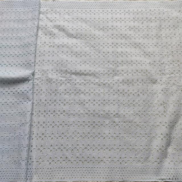 Czysta biała koronkowa tkanina z egipskiej bawełny dla mężczyzn - wyższa jakość, 5 jardów - Wianko - 15
