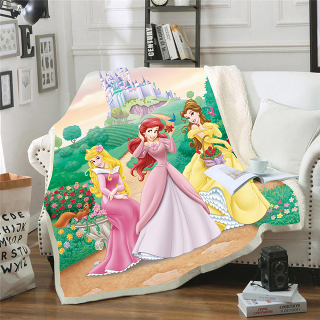 Disney śnieżka Cartoon koc dla dzieci - dekoracja do sypialni - Wianko - 4