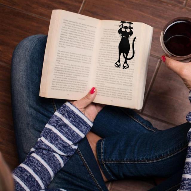 Koce stojak na książki kot kreatywny prezent - Wianko - 6