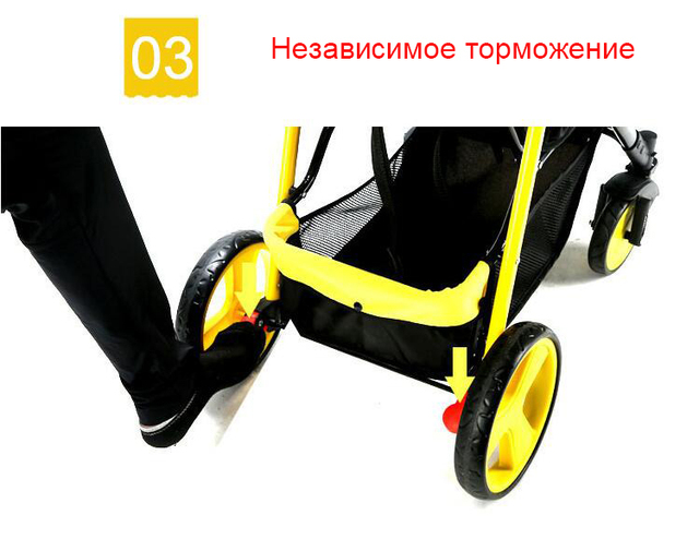 Wózek dziecięcy Parabebe lekki, składany, 2 w 1, siedzący i leżący, dla noworodka, podróżniczy - Wianko - 28