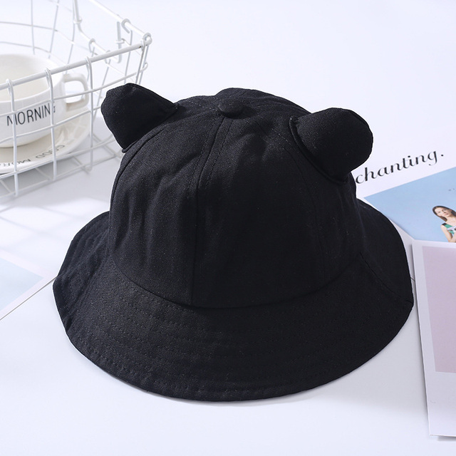 Śliczna czapka z uchem dla niemowląt wiosna/lato - kapelusz przeciwsłoneczny dla dziewczynek Bucket Bonnet Enfant Muts - Wianko - 8