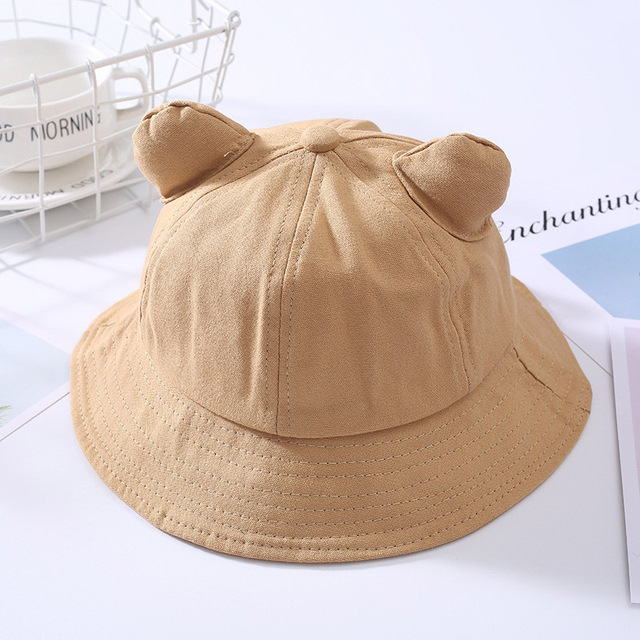 Śliczna czapka z uchem dla niemowląt wiosna/lato - kapelusz przeciwsłoneczny dla dziewczynek Bucket Bonnet Enfant Muts - Wianko - 7