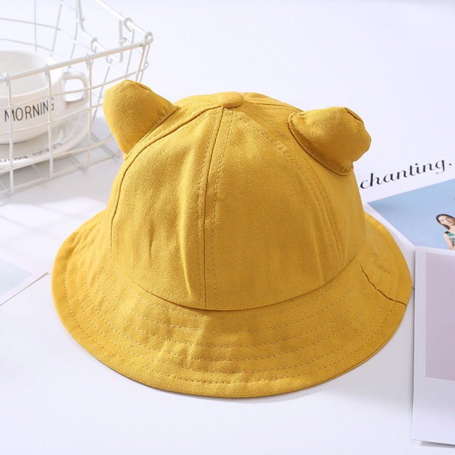 Śliczna czapka z uchem dla niemowląt wiosna/lato - kapelusz przeciwsłoneczny dla dziewczynek Bucket Bonnet Enfant Muts - Wianko - 11