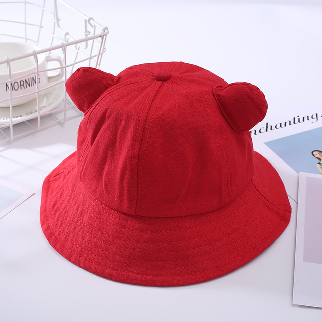 Śliczna czapka z uchem dla niemowląt wiosna/lato - kapelusz przeciwsłoneczny dla dziewczynek Bucket Bonnet Enfant Muts - Wianko - 10