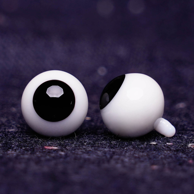 Czarne plastikowe oczy bezpieczeństwa wysokiej jakości do lalek DIY - Wianko - 4